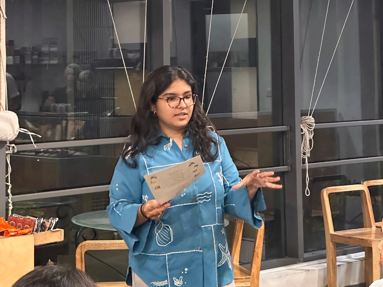 Ishika hosting a session