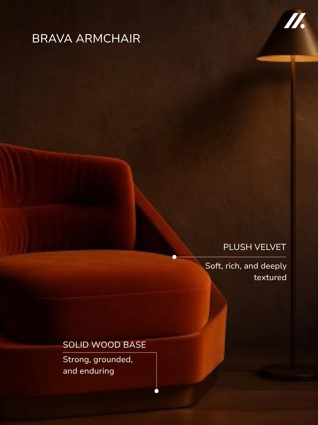 Stax Living Brava Armchair campaign artwork